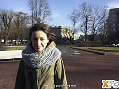 hot brunette's film casting turns hardcore: blowjob, doggystyle, cowgirl, cumshot. want to see?