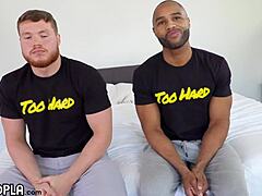 Two young 18+ studs fuck sexy underwear model lets newbie top him for his first guy guy hookup