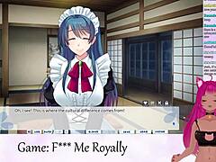 Vtuber Lewdneko's naughty playtime in F Me Royalty part 1