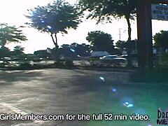 two bffs flash tits at fast food workers, one flashes back