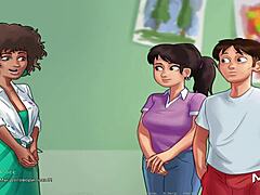 Teen 18+ enters anime hentai contest for summertimesaga game marks