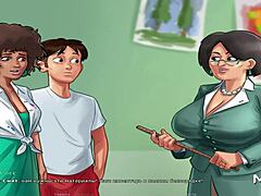 Teen 18+ enters anime hentai contest for summertimesaga game marks