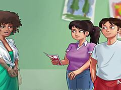 Teen 18+ enters anime hentai contest for summertimesaga game marks