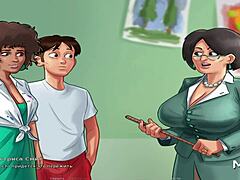 Teen 18+ enters anime hentai contest for summertimesaga game marks