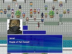 Jamal plays game with big black cock scene