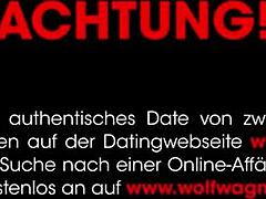 hot german model sandy gets banged outdoor with cum on tits 😍