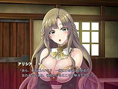 sister sucking through wall hole in anime