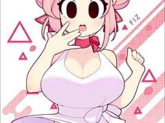 Nurse and bunny girl characters in a hospital setting in an animated slideshow