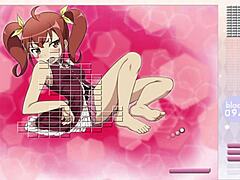 Kurusu Kanako Strips in Arkanoid Gameplay, Clothes Ripped Anime Hentai