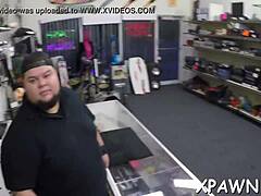 Amateur Blowjob and Doggy Fucking in Shop Hardcore Scene