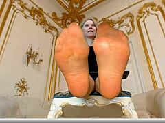 emma brooks, pantyhose slut, teases with sexy nylon soles, so hot