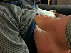 Step-mother surprises me masturbating and helps with blowjob cumshot