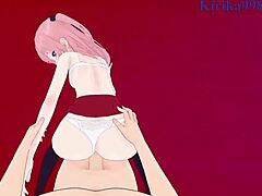 marin kitagawa and sajuna inui engage in intense sex in my dress-up darling hentai.