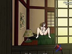 Hanabi Hyuga gets ass and pussy creampied.