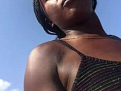 Crazy bitch enjoys twerking her big ass outdoor in the park.