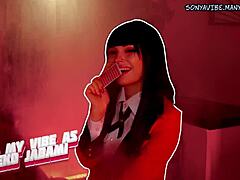 4k Kakegurui Mary satisfies horny Yumeko with wild licks