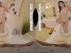 Naughty America - Alyx Star craves cock while soaking in your bath tub.