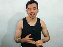 young twink sucks huge cock of best friend's uncle and swallows cum