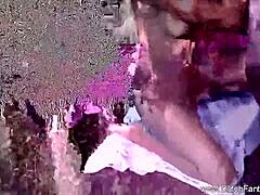 Rough outdoor fuck after kinky German massage