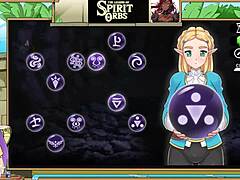 Legend of the spirit orbs zelda with princess blowjob