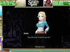 Legend of the spirit orbs zelda with princess blowjob