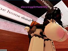 Cheating Roblox girl gets pounded by massive black cock in wild scene