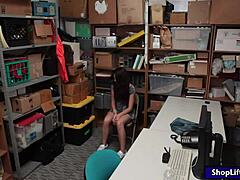 Pretty Shoplifter Lily Adams Feels Intense Rip