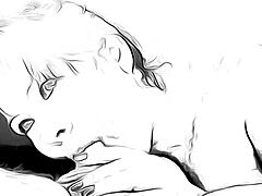 Japanese cartoon features an 18-year-old girl who is very sexual and gives a deepthroat blowjob