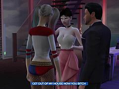Hey, see Harley Quinn bang Bruce in front of his wife?