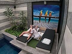 Maine teen 18+ cleaning lady ko apne private suite mein bulaaya, aur usne amazing blowjob di jab tak main uske muh mein nahi aa gaya 😏