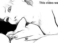 Japanese cartoon features an 18-year-old girl who is very sexual and gives a deepthroat blowjob