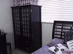 Hot Teen Tease Delivers Blowjob And Fuck To Suspended Step Sis.