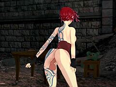 Curious about steamy 3D hentai with tattooed Lilith bent over?