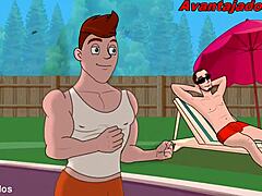 Gay Porn Drawing Of Well-Endowed Straight Guy