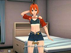 In the classroom, amy experiences her first date in this 3d cartoon hentai scene.