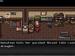 Detailed Scene of Overgrown Genesis in Bathroom with Bathing and Shower