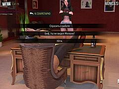 Intense creampie action in the kitchen during fashion business episode 74.