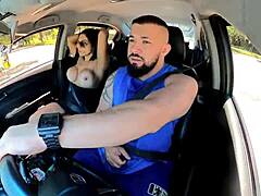 Naughty Uber Passenger Drives Driver Wild with Teasing