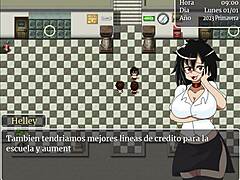 college student and teacher