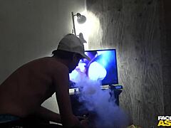Double penetration in a wild gay party
