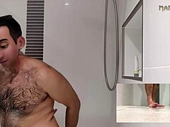 stuck in hotel with hot stepdad, craving his cock so bad