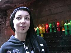 Teen 18+ couple engages in public fucking near a monastery in homemade video