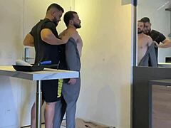 Rich man's house visit turns into hot gay action