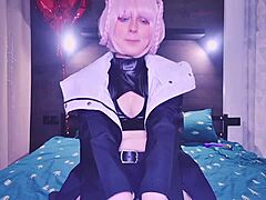 pov role play nazuna nanakusa talks dirty shows soles becomes jerk buddy.