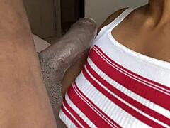 I give a sloppy deepthroat blowjob to my friend's big cock in pov.