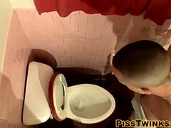twinks watching piss and masturbating solo