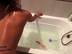 i watched milf masturbate with dildo then hardcore sex in bathroom