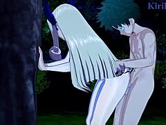 Tsuyu Asui And Mt Lady Fuck Izuku Midoriya In Intense Hentai Sex Scene?