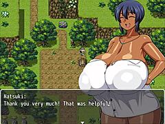 Tanned Natsuki In Hentai Game