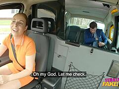 Female fake taxi driver gets frisky with lucky passenger